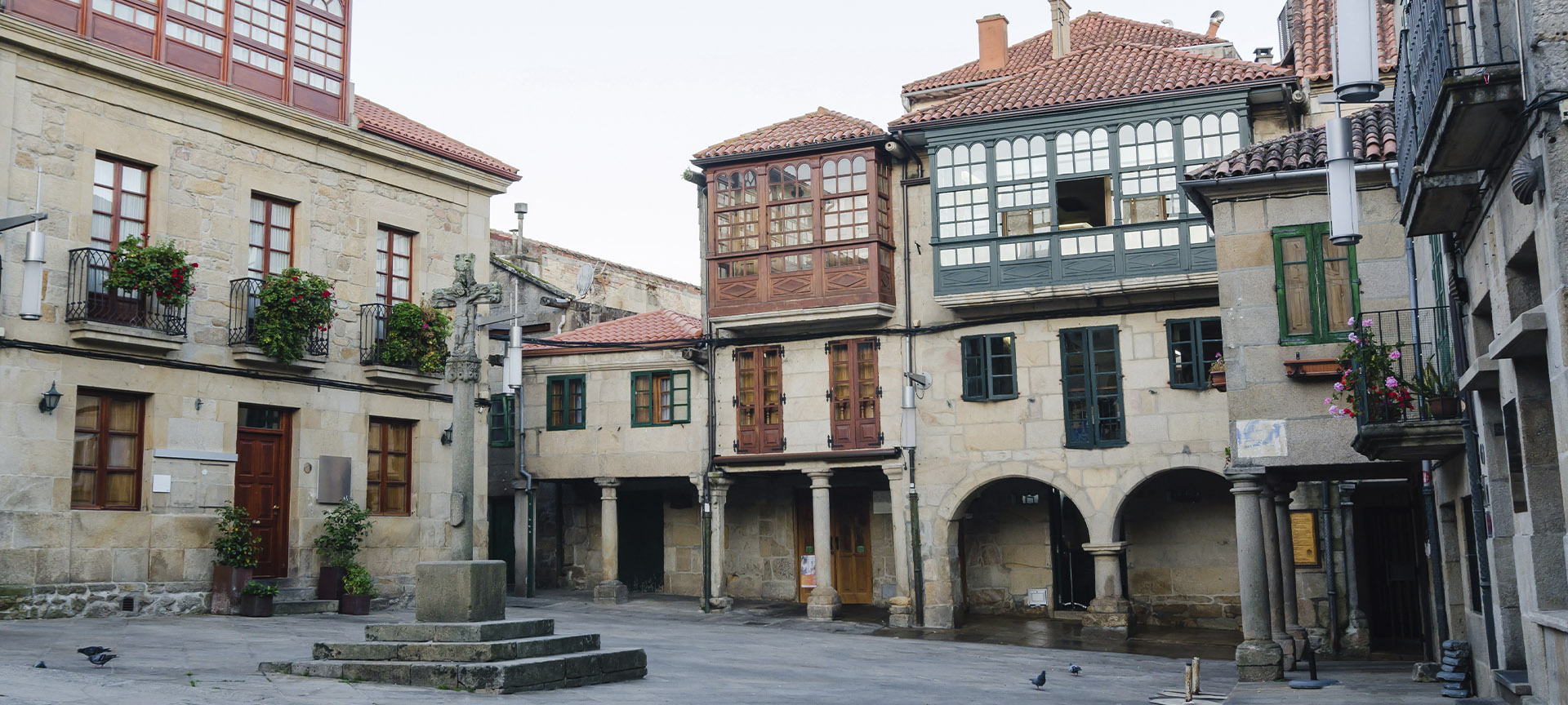 Plaza da Leña, dans la province de Pontevedra, Galice
