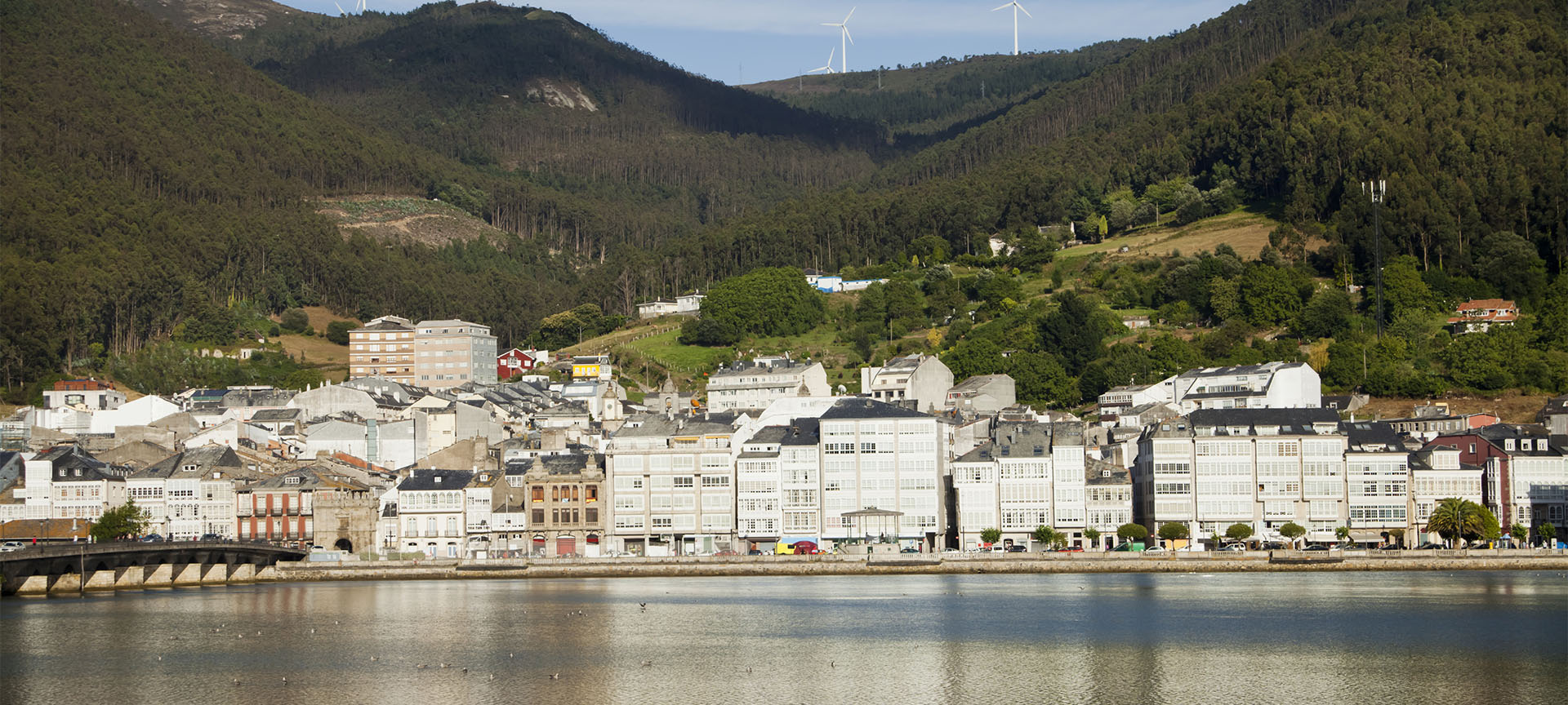 Vue panoramique de Viveiro (province de Lugo, Galice)