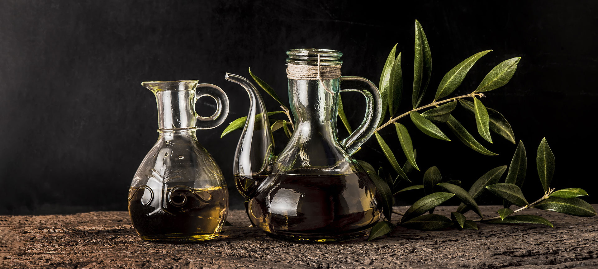 Bottles of olive oil, a staple of Spanish cuisine