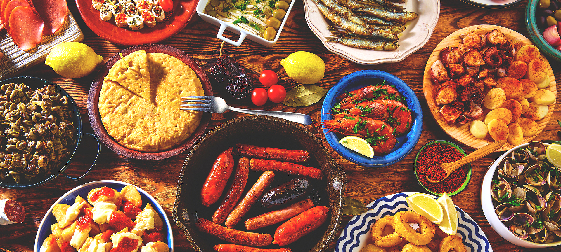 スペインのさまざまな定番料理
