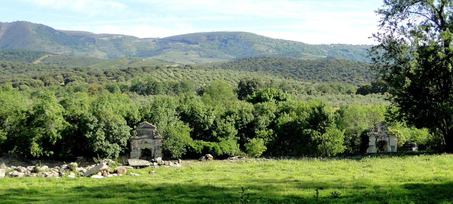 Jardim Sotofermoso em Abadía em Cáceres, Extremadura