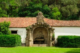 Ogrody Pazo de Santa Cruz w Ribadulla de Vedra, prowincja A Coruña, Galicja