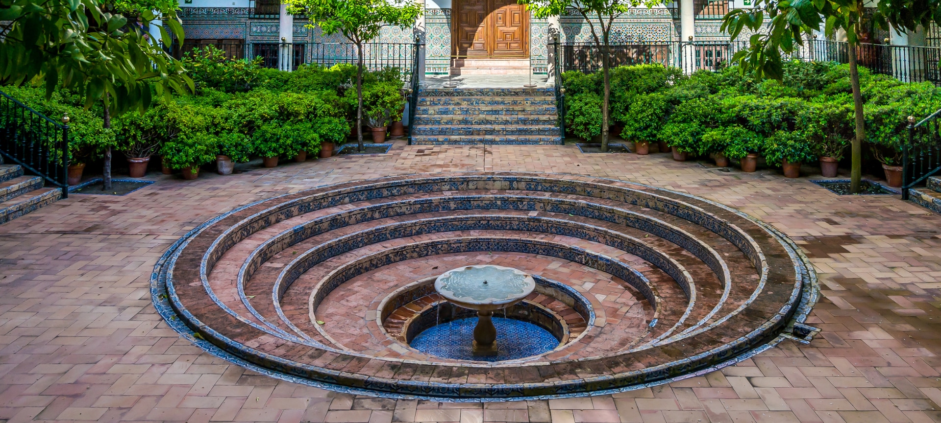 Gartenanlage des Hospitals Los Venerables