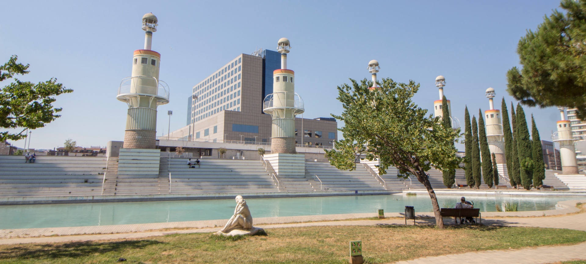 Parque de la España Industrial en Barcelona, Cataluña