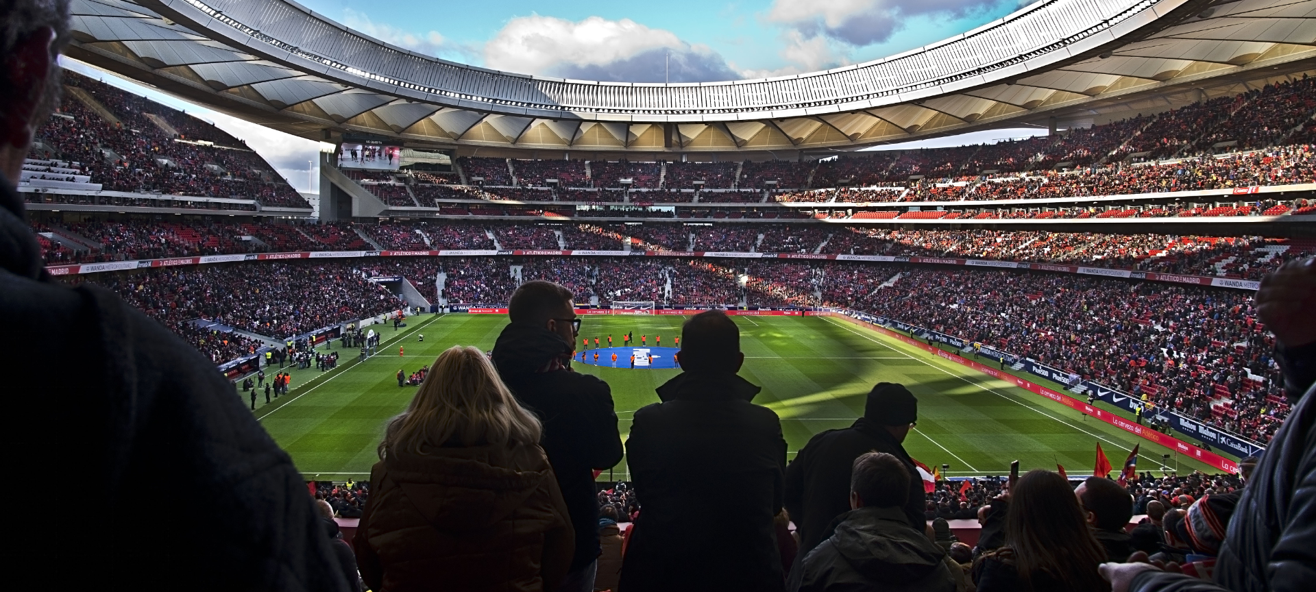 View of the Cívitas Metropolitano Stadium in Madrid, region of Madrid