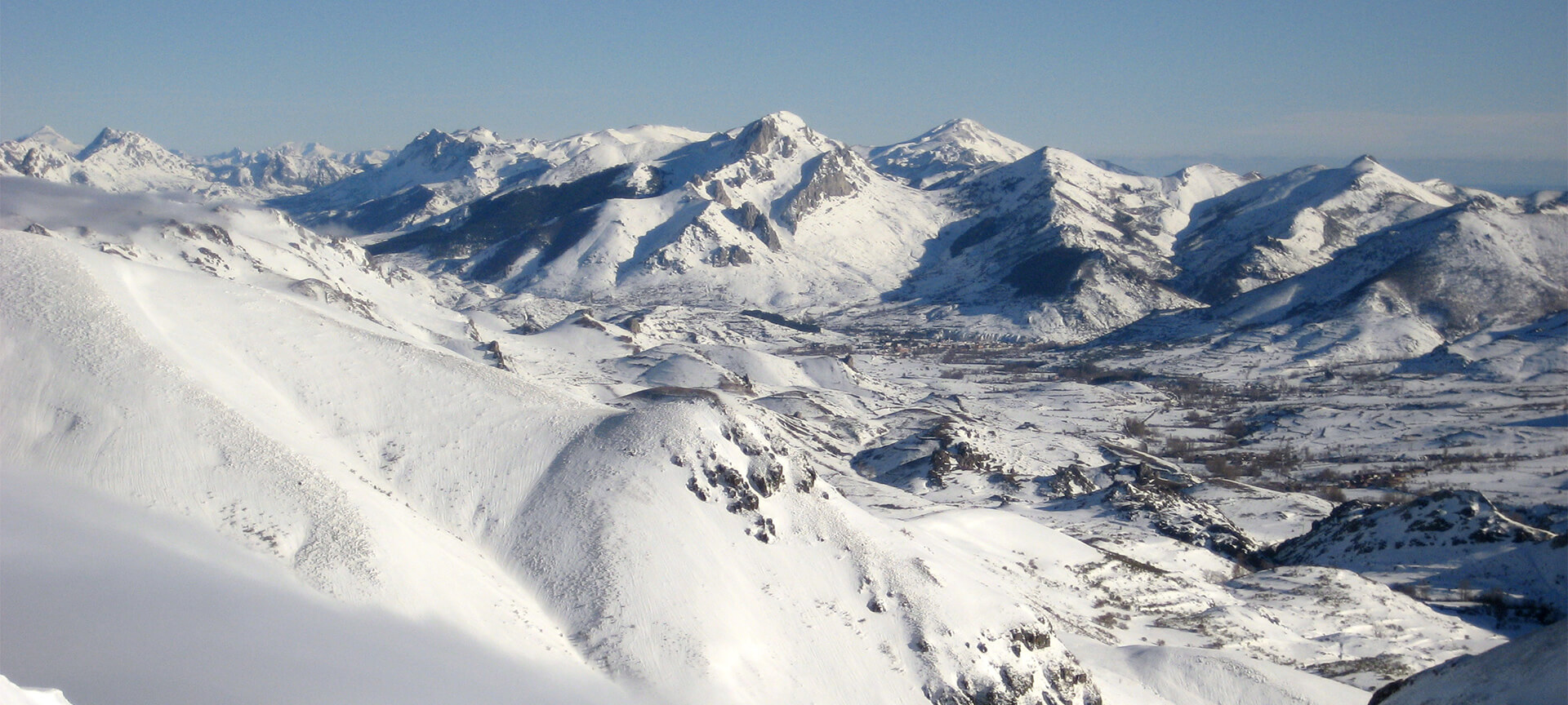 Villamanin en hiver. Alto del Bernesga