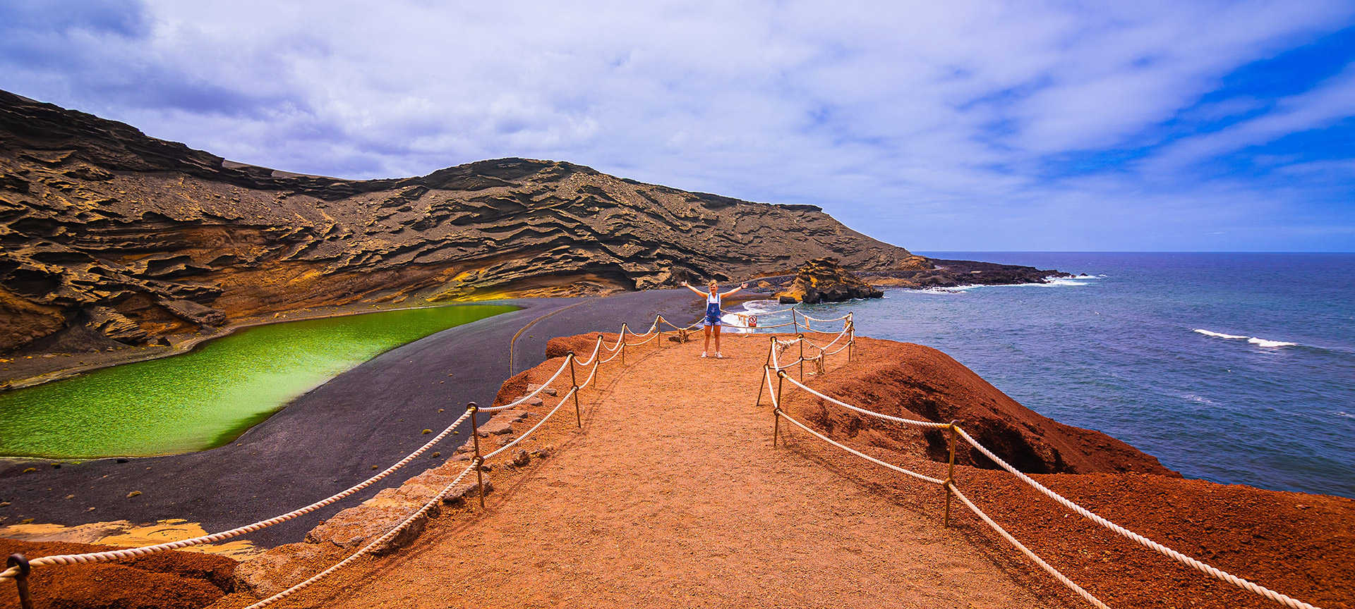 Charco de Los Clicos Lagoon in Lanzarote, Canary Islands