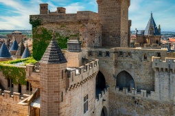 View of the Castle-palace of Olite