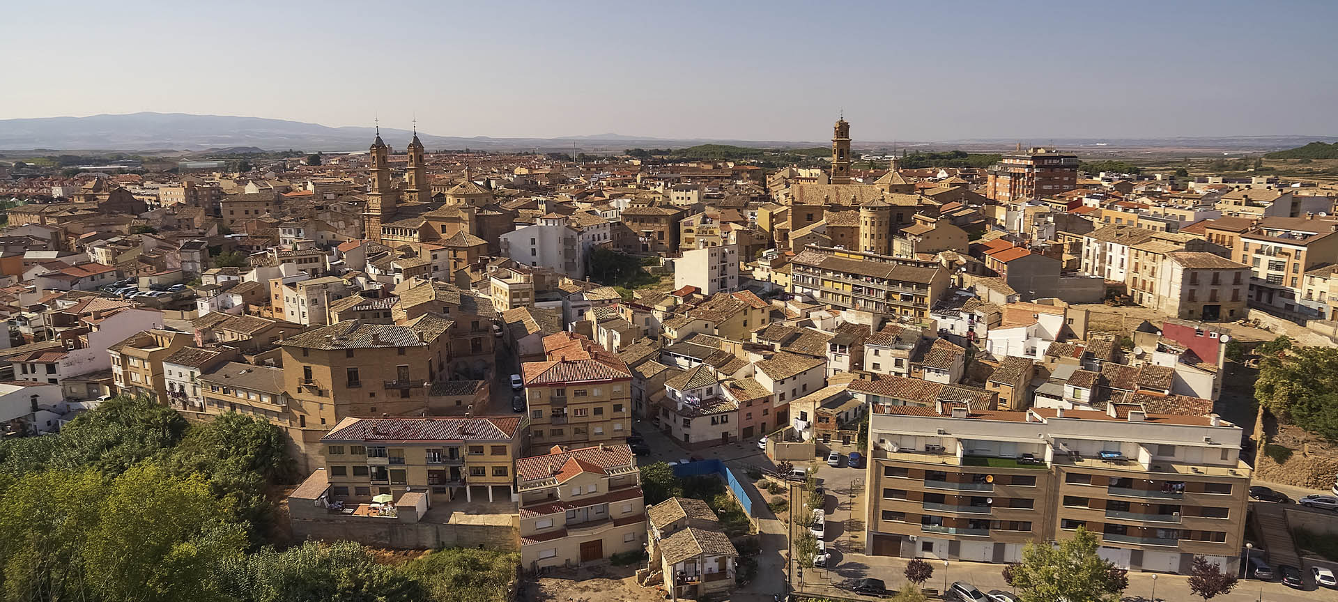 Panoramica di Corella, in Navarra