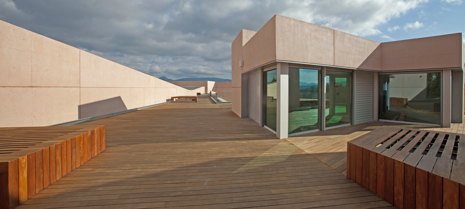 Terrace of the Museum of Navarre University