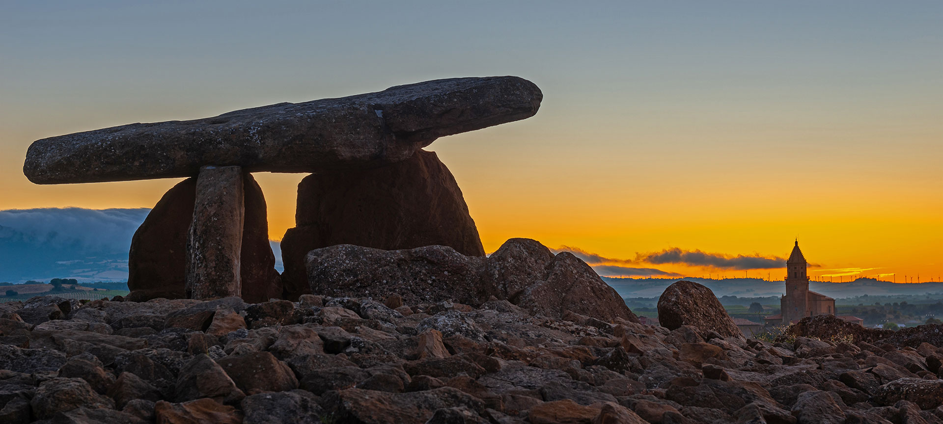 Chabola de la Hechicera dolmen group in Elvillar. Álava