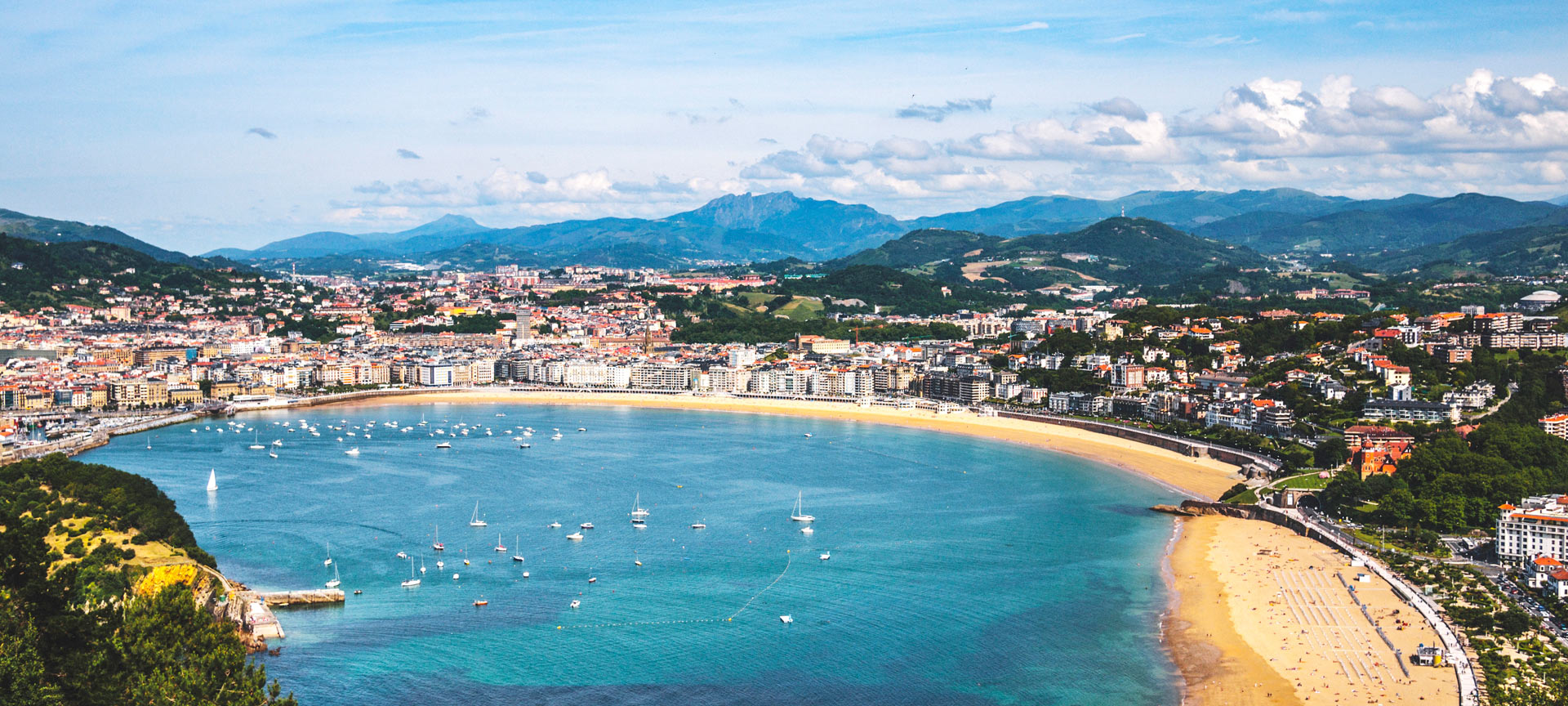 Vue générale de Donostia – Saint-Sébastien