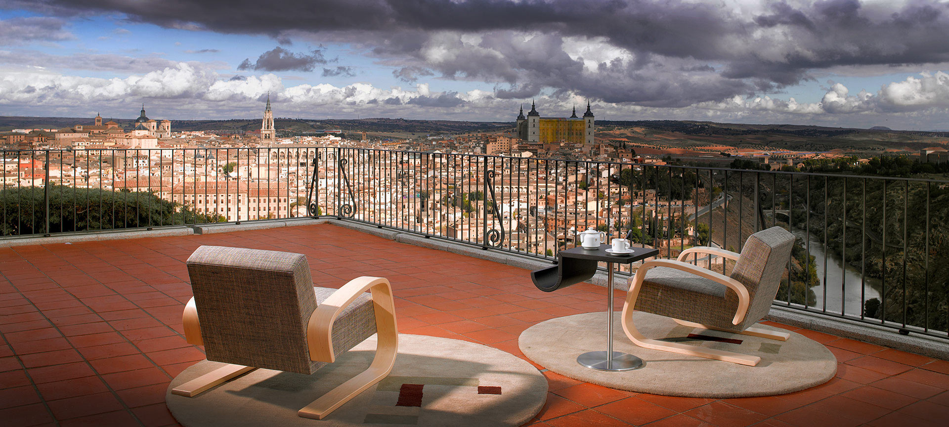Parador de Toledo のテラスからの眺め