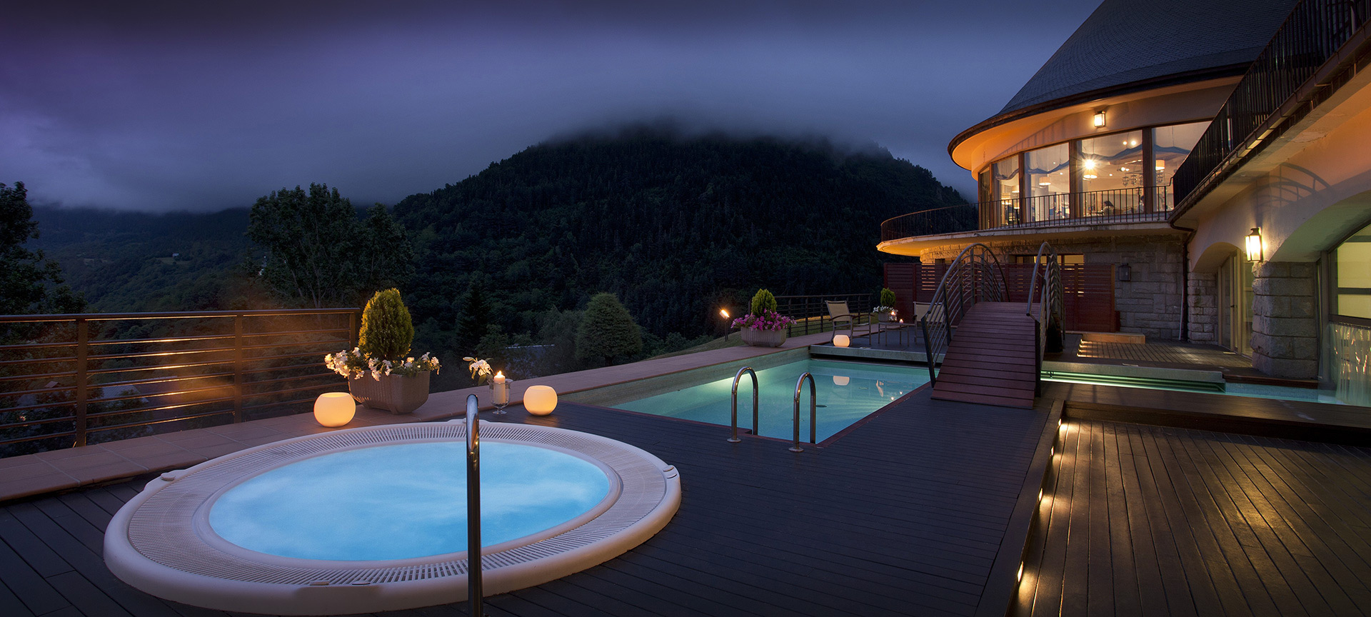 Parador de Vielha のスパ＆ウェルネス施設の様子