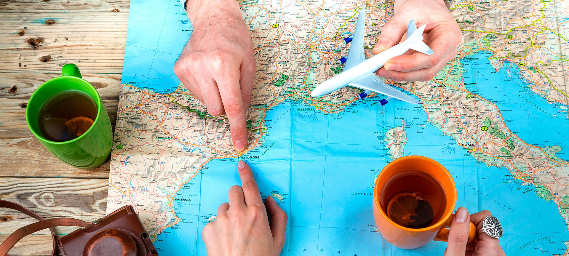 How to get to Spain - map image of Spain