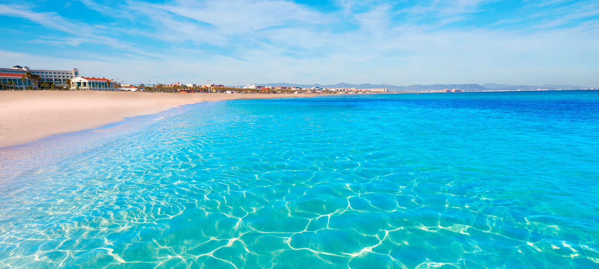 La Malvarrosa Beach in Valencia, Valencian Community