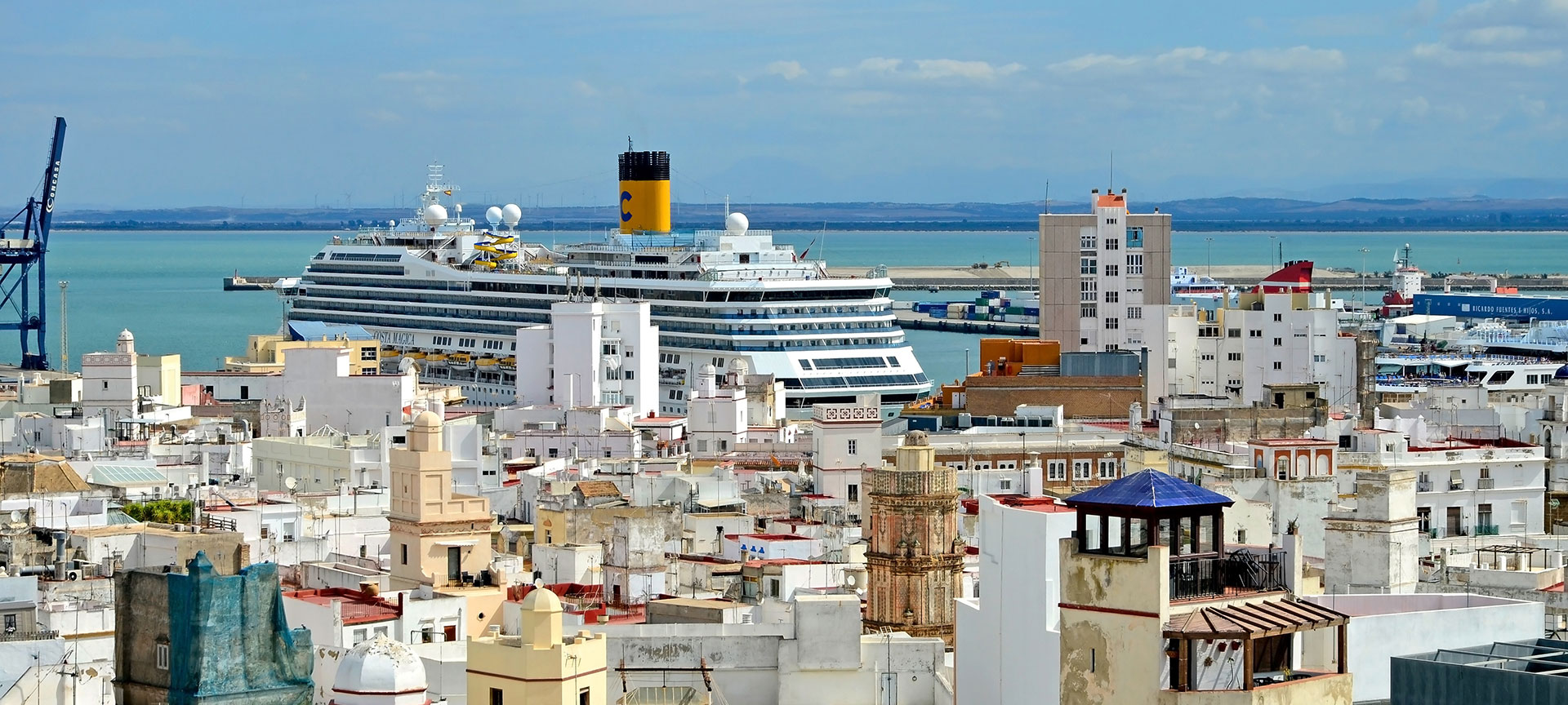 Cruise ship in Cadiz