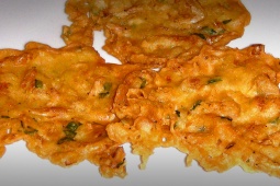 Placki z krewetkami