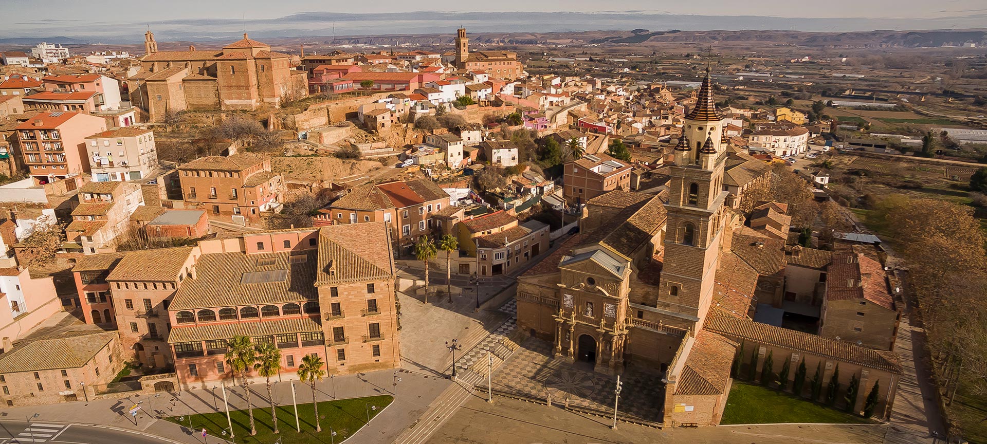 Aerial view of Calahorra. La Rioja