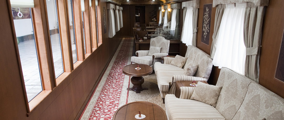 Inside the Transcantábrico Gran Lujo train