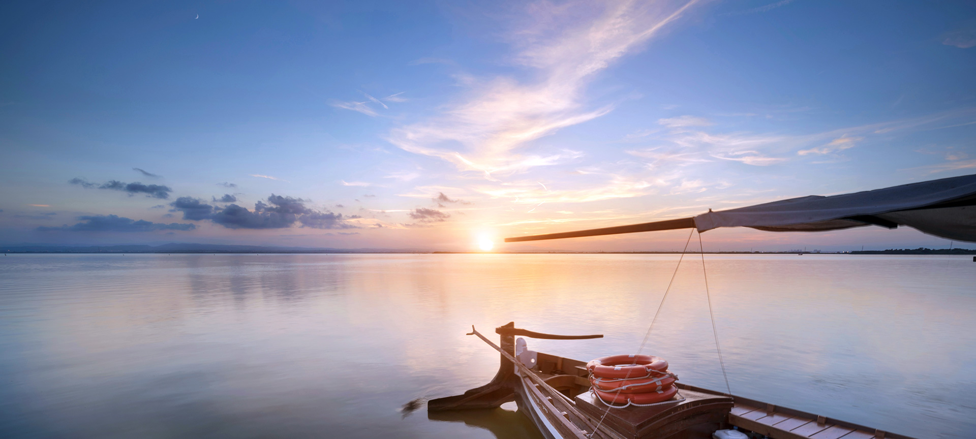 Sunset in the Albufera of Valencia