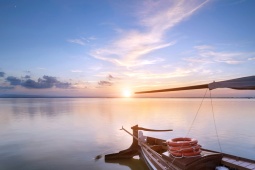 Sunset in the Albufera of Valencia