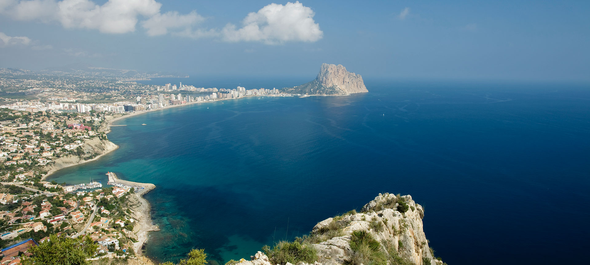 Aerial view of Calpe. Alicante