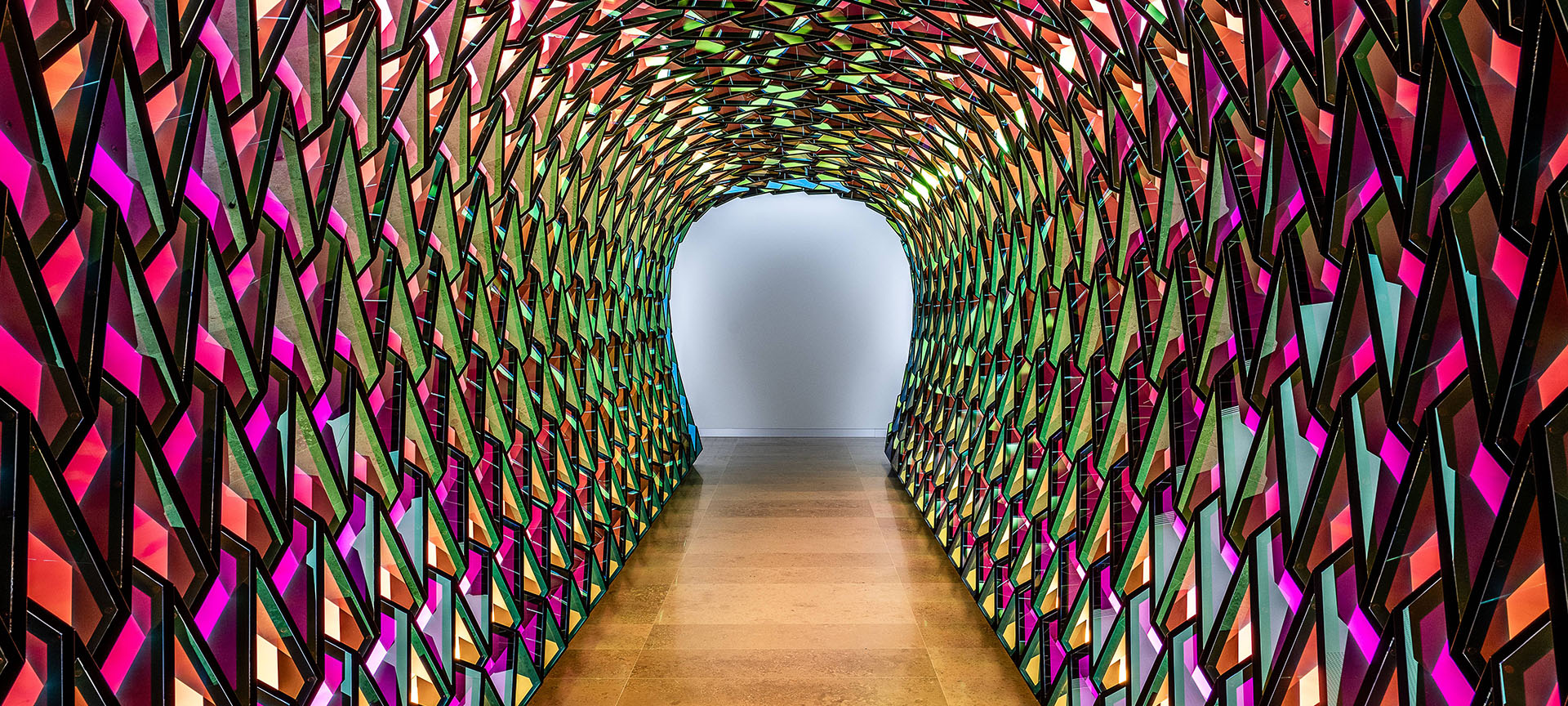 “Tunnel for unfolding time” by Olafur Eliasson. Hortensia Herrero Art Center