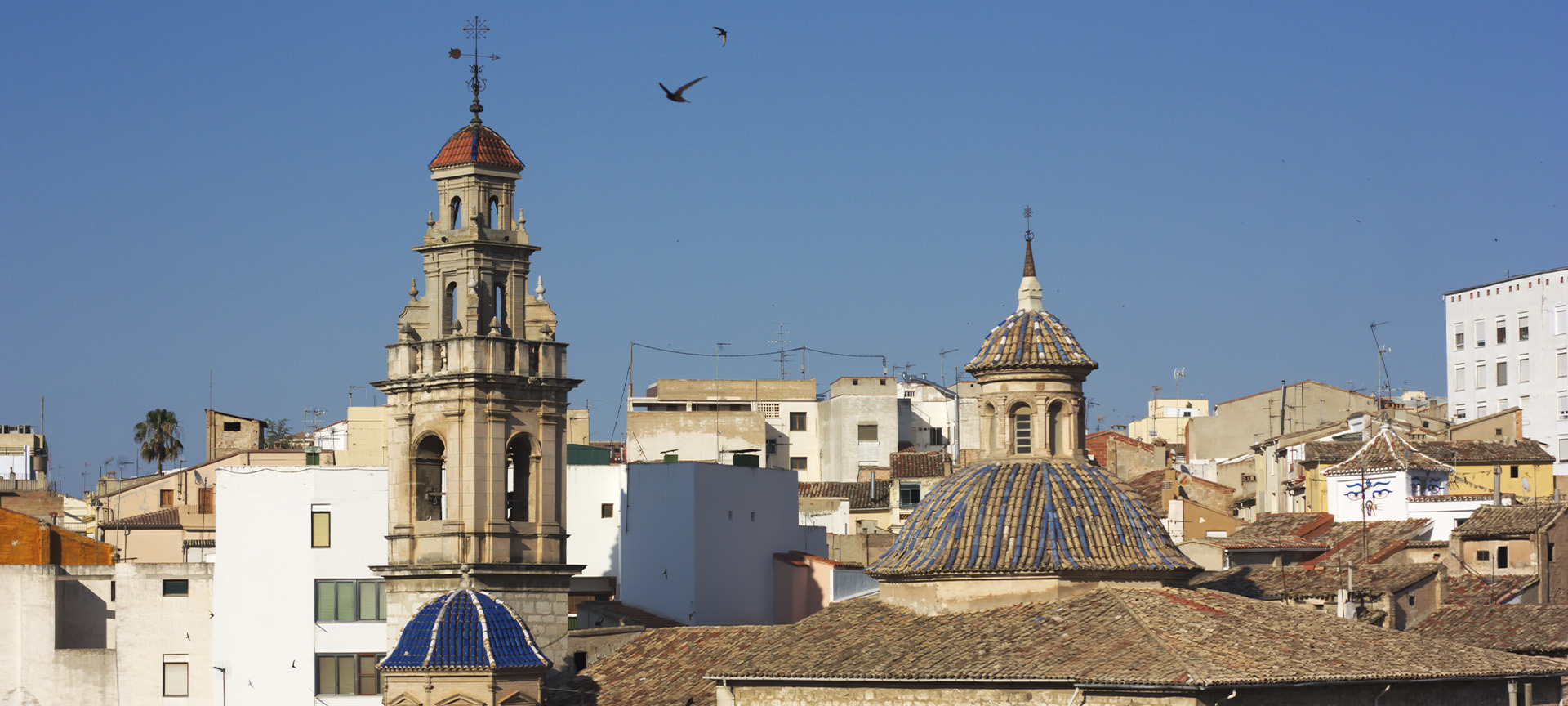 Blick auf Ontinyent in Valencia (Region Valencia)