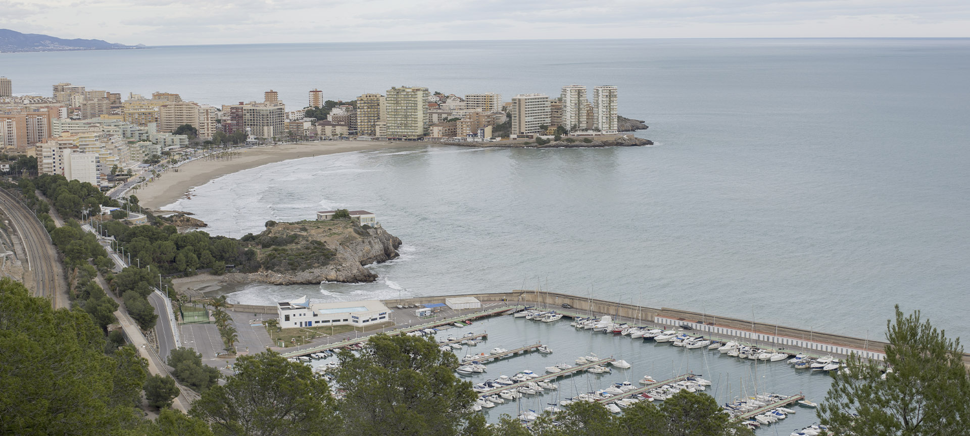 Panoramic view of Oropesa del Mar (Castellón, Region of Valencia)