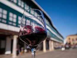 Glass of wine in Almagro, Castile-La Mancha