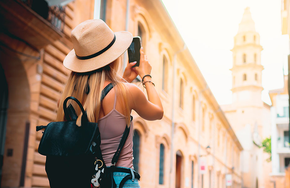 Tourist in Barcelona