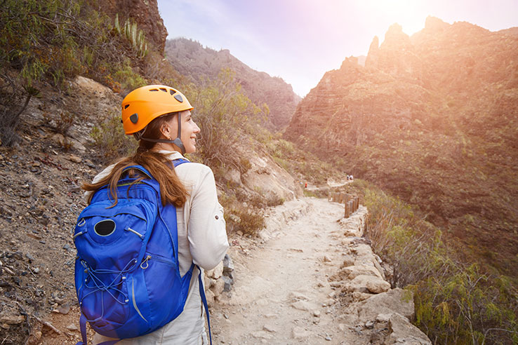 Wandern in der Höllenschlucht auf der Insel Teneriffa, Kanarische Inseln