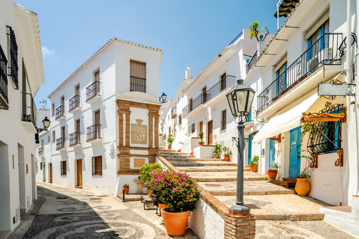 Calle de Frigiliana, en Málaga (Andalucía)