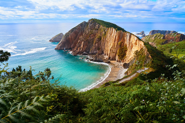 Playa del silencio en Cudillero. Asturias