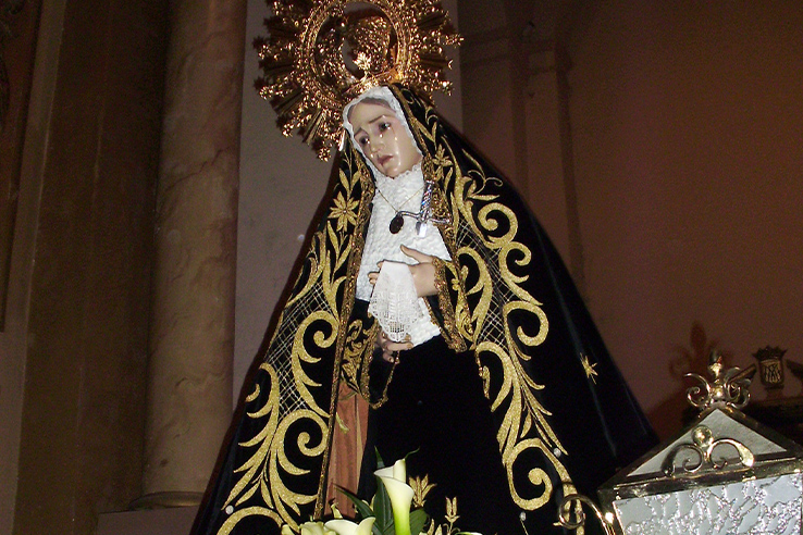 The Virgin of Sorrows during Easter Week in Albalate del Arzobispo (Teruel, Aragon) The Virgin of Sorrows during Easter Week in Albalate del Arzobispo (Teruel, Aragon)