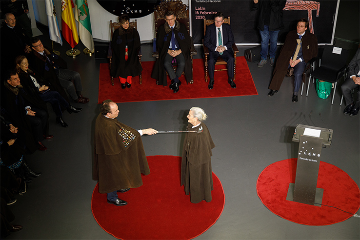 The traditional ceremony of the Encomenda do Cocido, which welcomed new members in 2020, including Benedicta Sánchez from Lugo, winner of the Goya Prize for the Best New Actress at the age of 85 The traditional ceremony of the Encomenda do Cocido, which welcomed new members in 2020, including Benedicta Sánchez from Lugo, winner of the Goya Prize for the Best New Actress at the age of 85