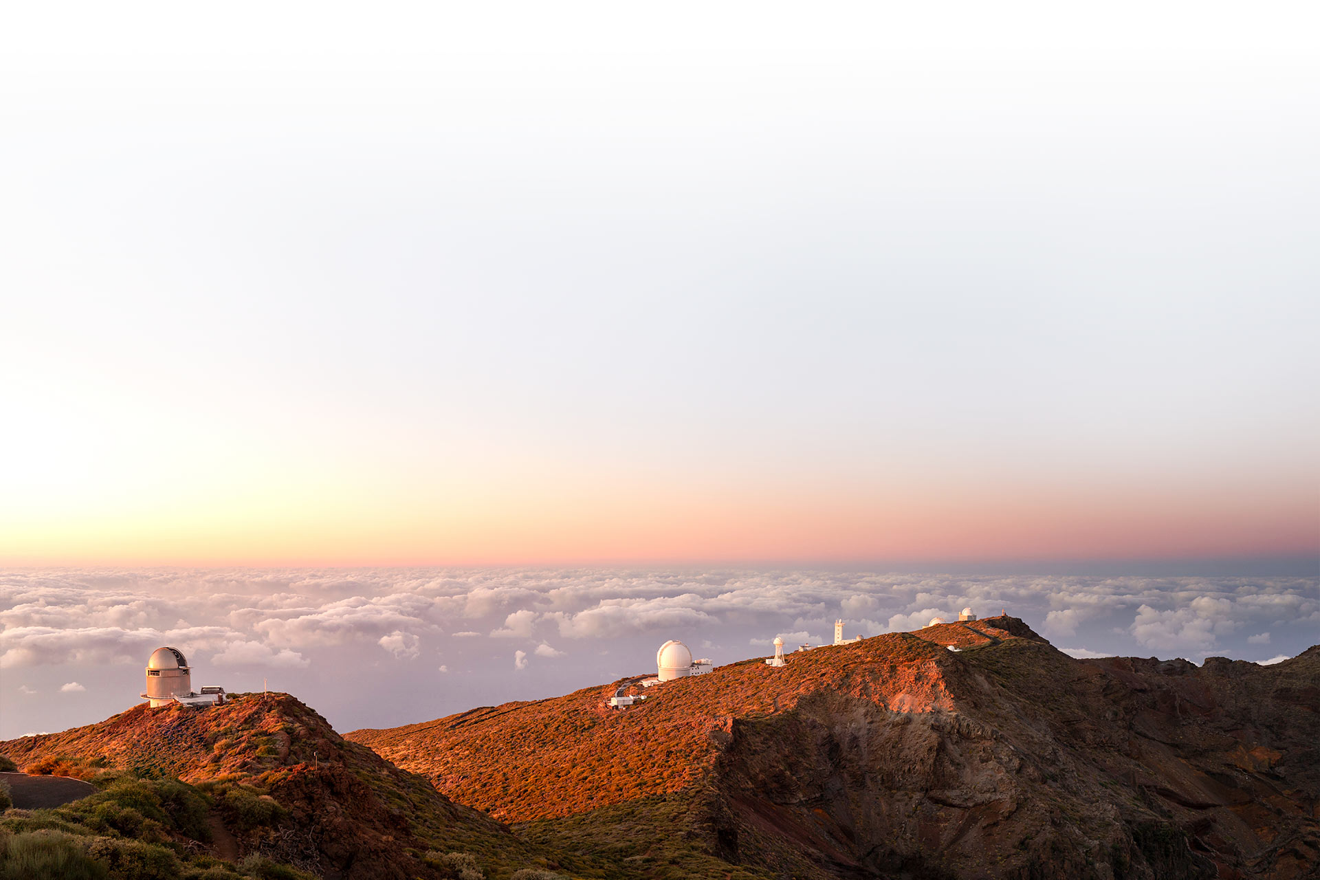 Roque de los Muchachos Astronomical Observatory on the Island of La Palma, Canary Islands