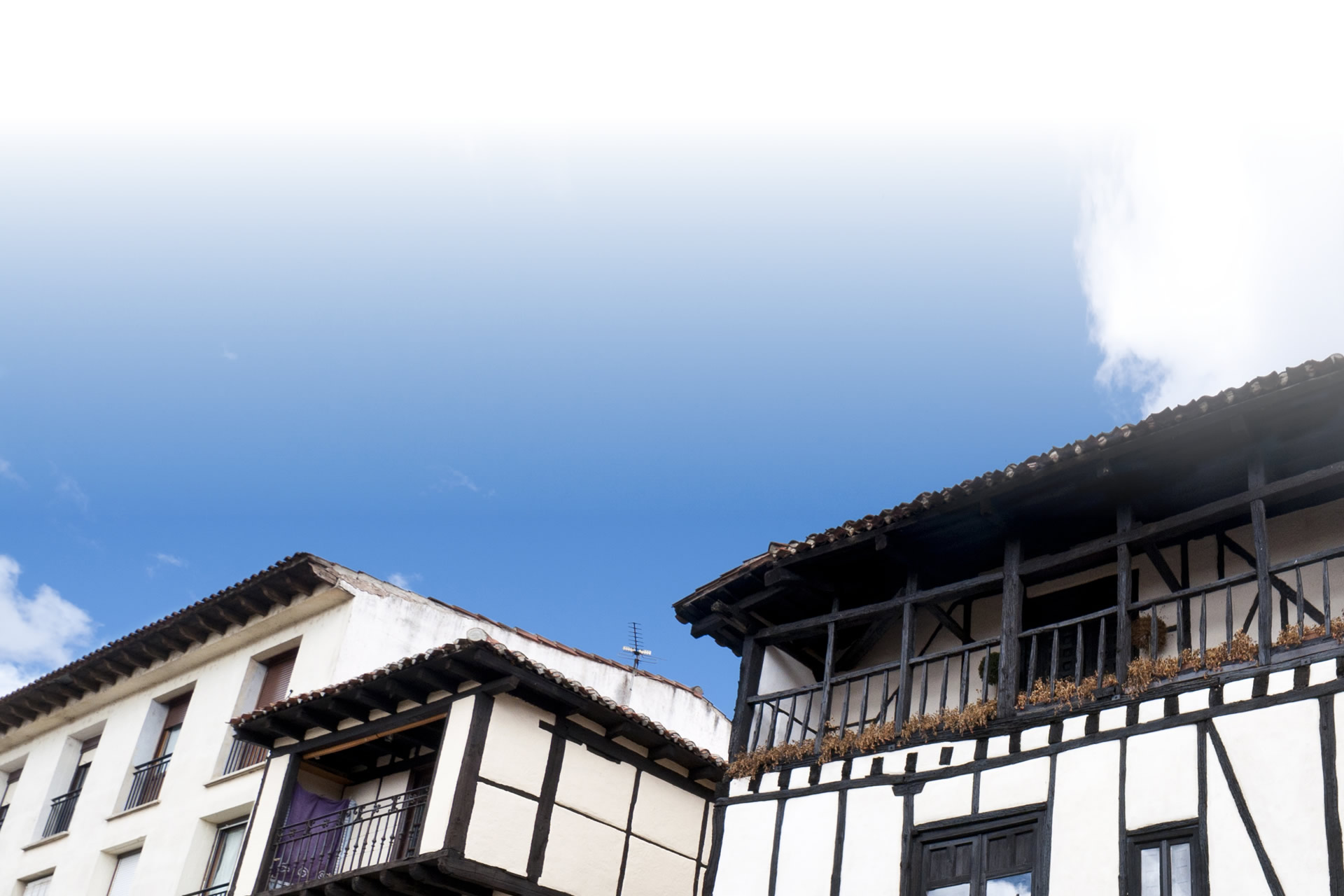 Traditional houses in Covarrubias (Burgos, Castilla y León)