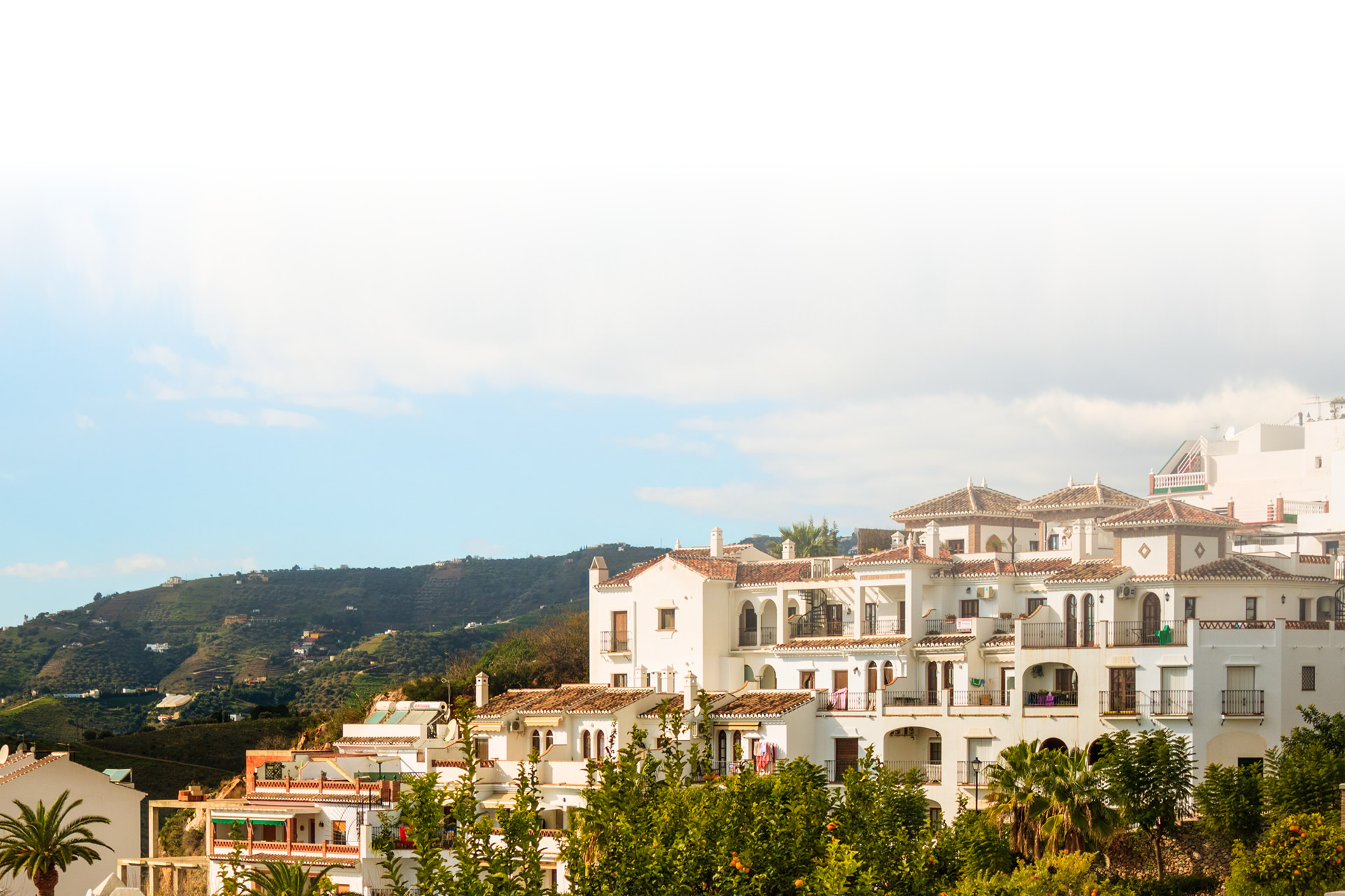 Vista de Frigiliana, en Málaga (Andalucía)