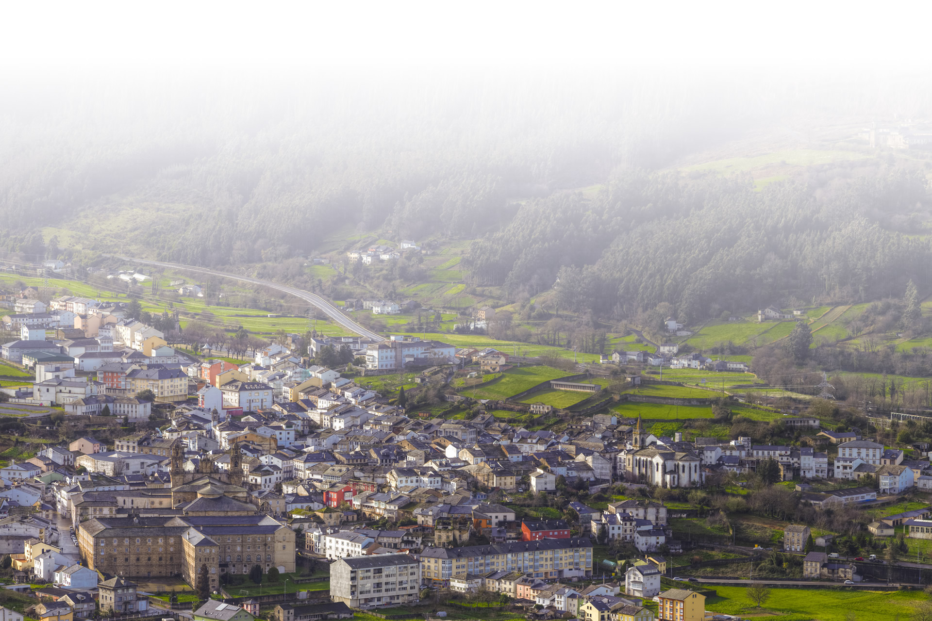 Vue de Mondoñedo (province de Lugo, Galice)
