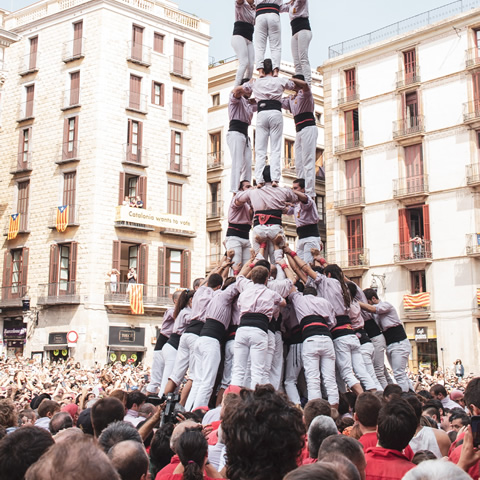 Castellers na Festa de La Mercè (Barcelona)