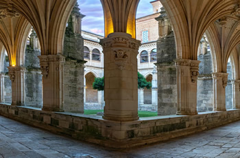 Cloister of the Monastery of San Zoilo, Carrión de los Condes, Palencia, Castile and Leon