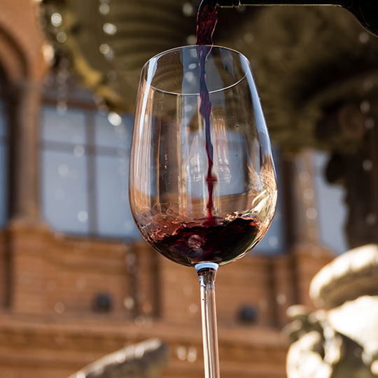 Verre de vin de la route du vin de Cariñena