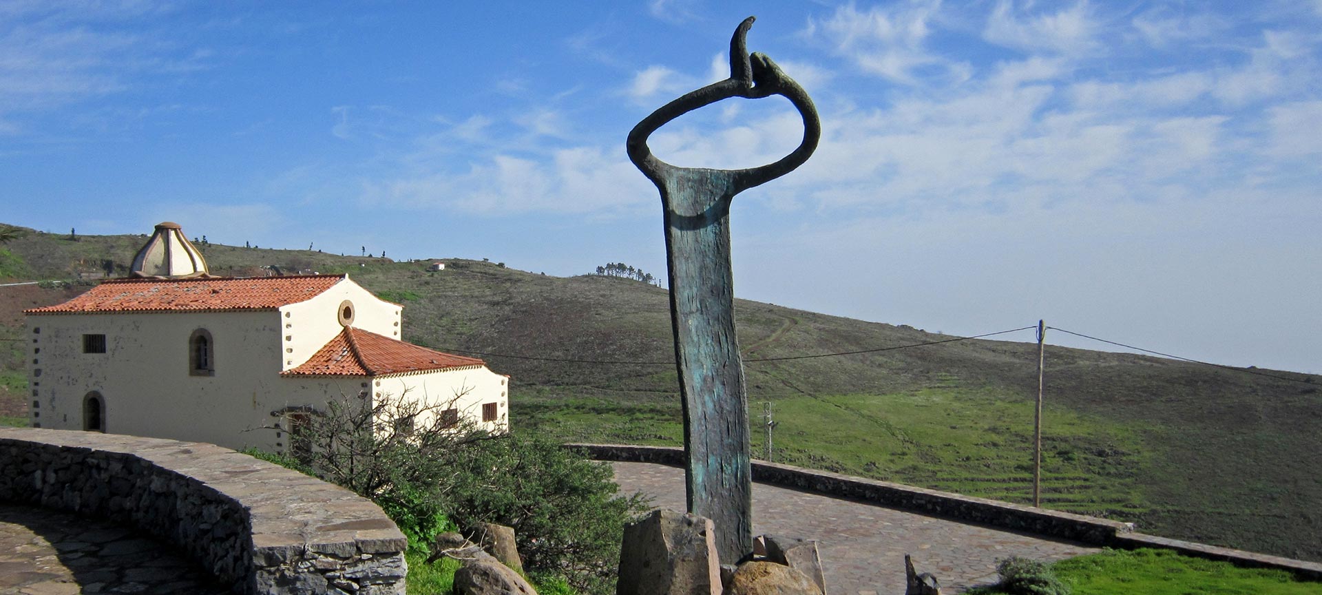 Monumento al silbo gomero. La Gomera. Canarias