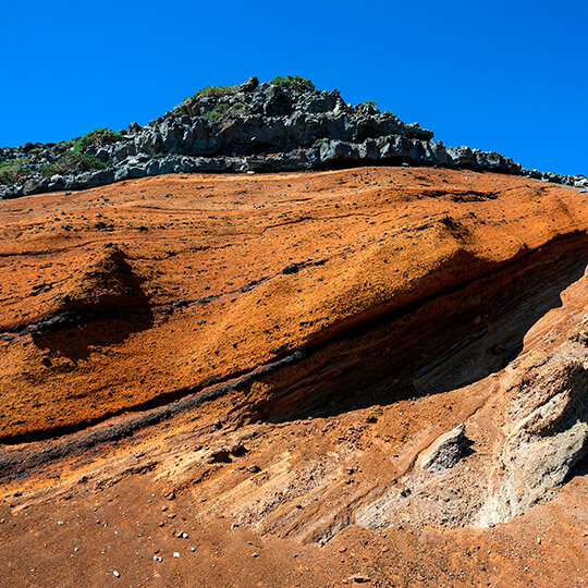 Volcanic area on La Palma