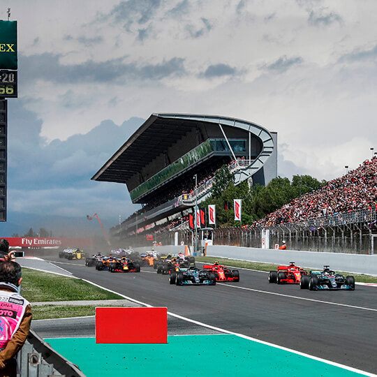 Grand Prix d'Espagne de Formule 1 sur le circuit de Montmeló, en Catalogne.