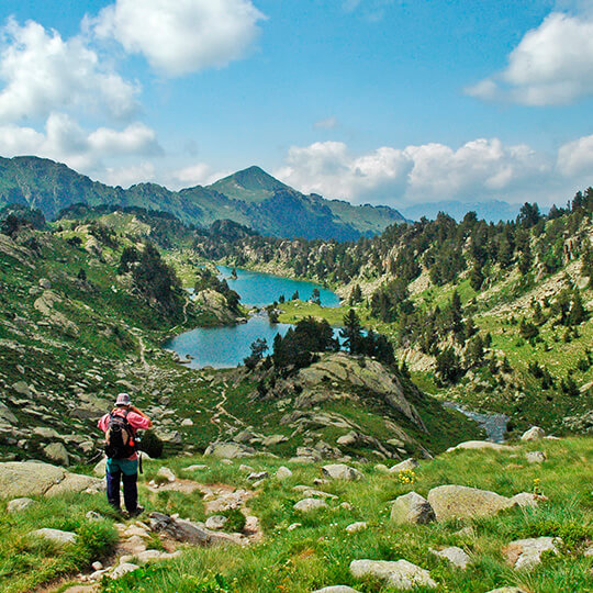 Wanderer im Nationalpark Aigüestortes