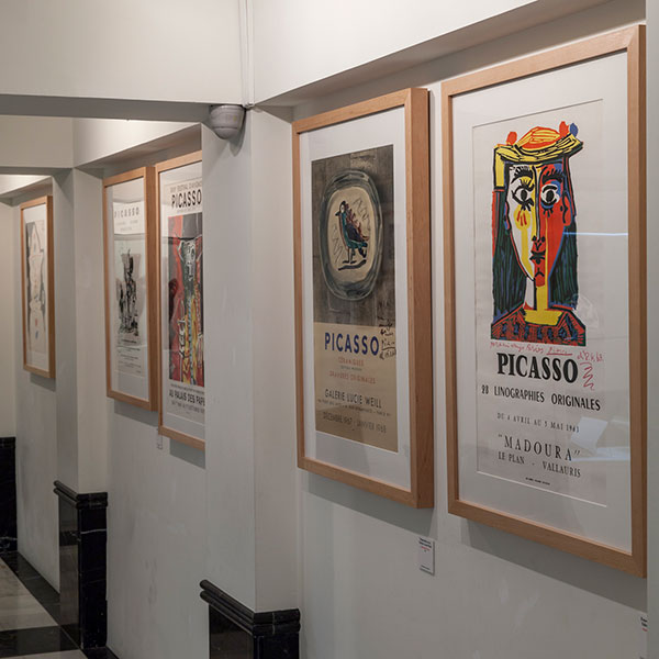 View of interior of the Picasso Museum – Eugenio Arias Collection