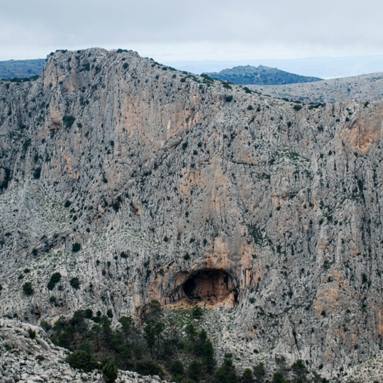 Ansichten der Stadtmauern von Leiva, Murcia
